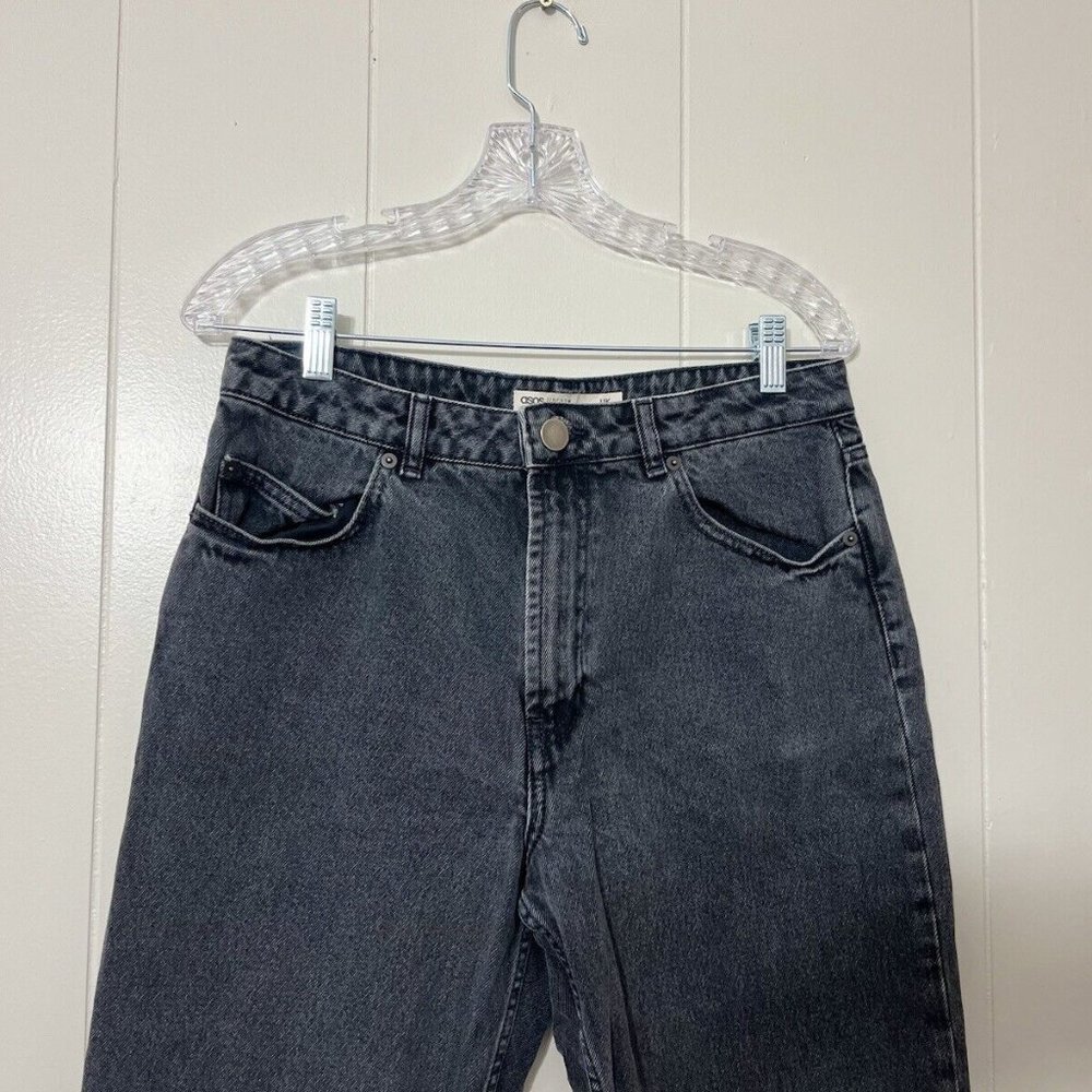 ASOS Straight Leg Jeans Black Women's Size 30 EUC - Picture 3 of 9